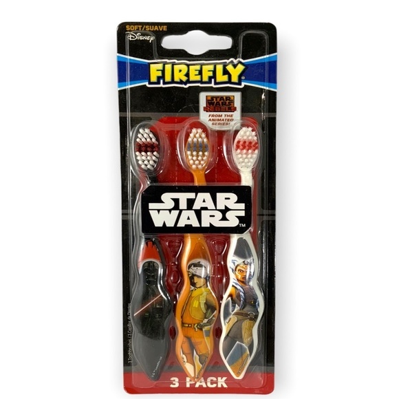 Firefly Star Wars Kids Toothbrushes Pack of 3 - Picture 9 of 10